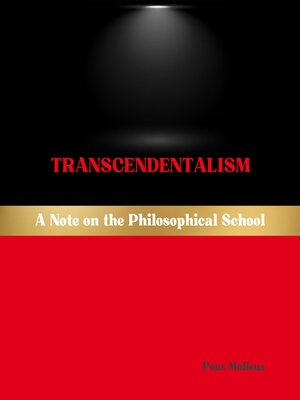 cover image of Transcendentalism